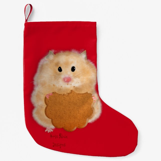 Hamster med kakor julstrumpa (Framsidan)