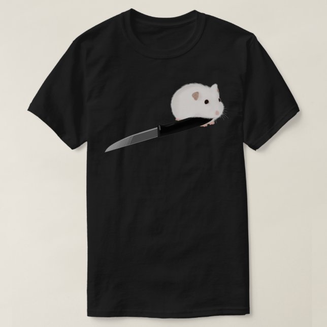Hamster med Knivar T Shirt (Design framsida)