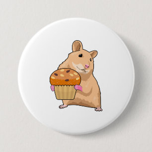 Hamster med Muffin Knapp