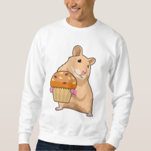 Hamster med Muffin Lång Ärmad Tröja