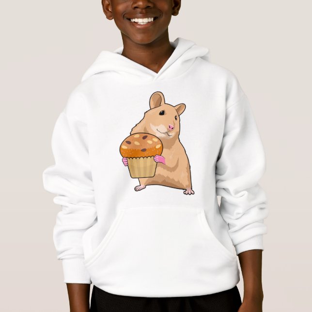 Hamster med Muffin T Shirt (Framsida)