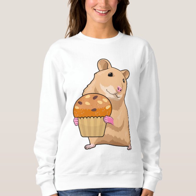 Hamster med Muffin T Shirt (Framsida)