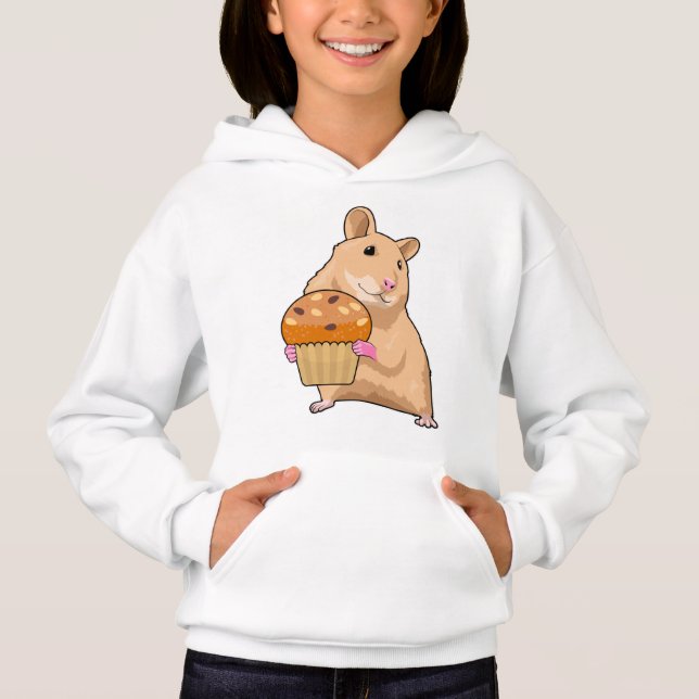 Hamster med Muffin T Shirt (Framsida)