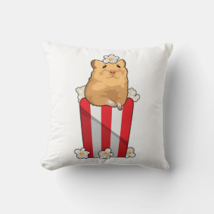 Hamster med Popcorn Kudde