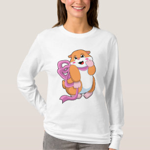 Hamster med Ribbon T Shirt