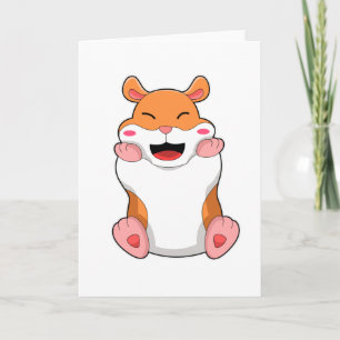 Hamster med röda kinder kort