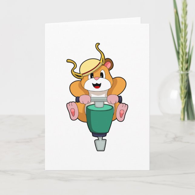 Hamster med slägga kort (Framsida)