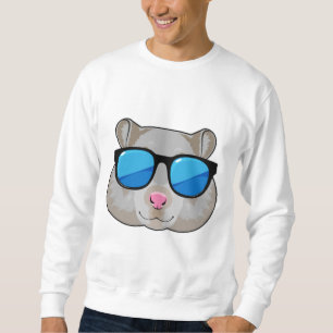 Hamster med solglasögon lång ärmad tröja