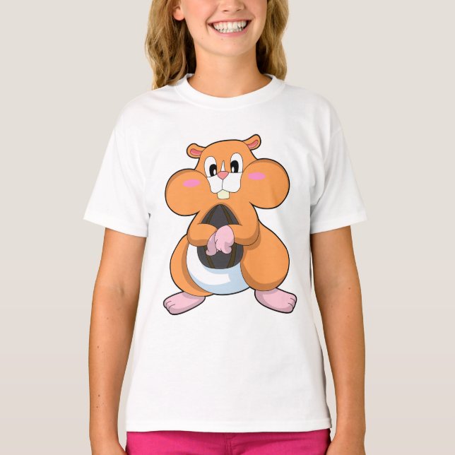 Hamster med Walnut T Shirt (Framsida)