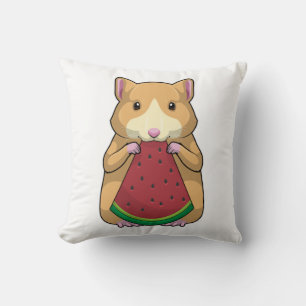 Hamster med Watermelon Kudde