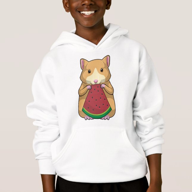 Hamster med Watermelon T Shirt (Framsida)
