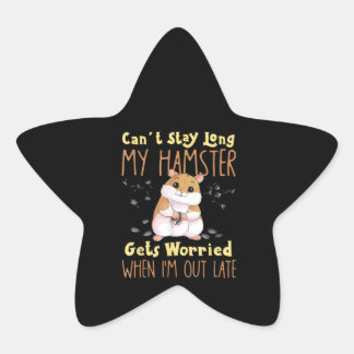 Hamster Meme Pet Owners Stjärnformat Klistermärke