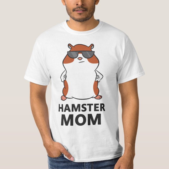 Hamster Mom Funny Hamster Mama  T Shirt (Framsida)