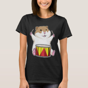 Hamster Musiker Trum Musik T Shirt