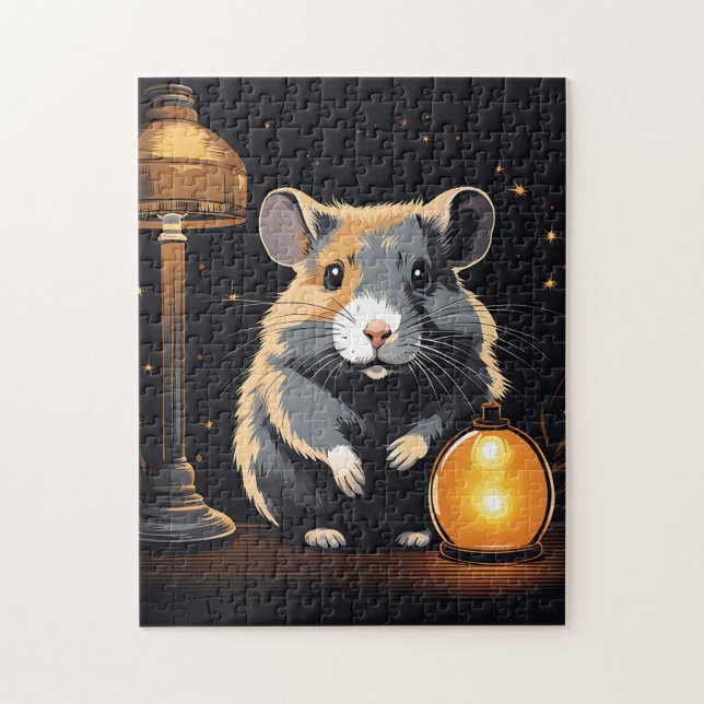 Hamster Mysigt Ambiance Pussel (Vertikal)