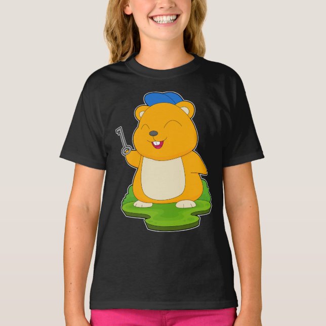 Hamster Nyckel T Shirt (Framsida)