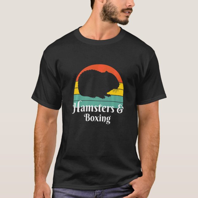 Hamster och Boxing Boxer T Shirt (Framsida)