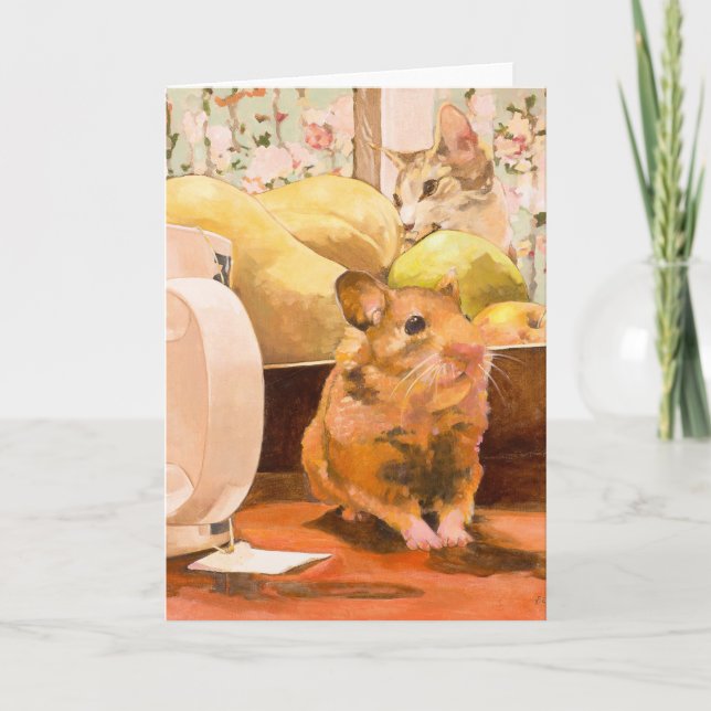Hamster- och kattblankkort kort (Framsida)