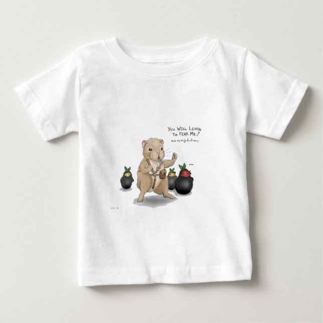 Hamster och Ninja frukt Tee Shirt (Framsida)