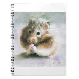 Hamster-oljemålning Anteckningsbok Med Spiral