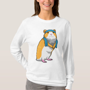 Hamster på Fitness med Towel T Shirt