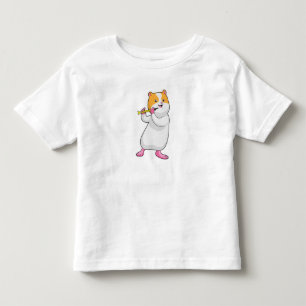 Hamster på Music med Flute T Shirt