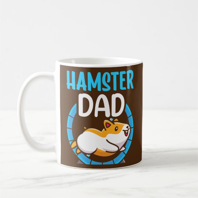 Hamster Pappa Cute Pet Animal Owner Far pappa Kaffemugg (Vänster)