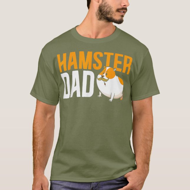 Hamster Pappa Fars dag Rodent Hamster Small Pet T Shirt (Framsida)