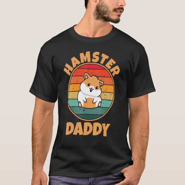 Hamster pappa Pet Dwarf Hamster Golden Hamster Man T Shirt (Framsida)