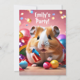 Hamster Party-inbjudan Inbjudningar
