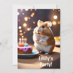 Hamster Party-inbjudan Inbjudningar