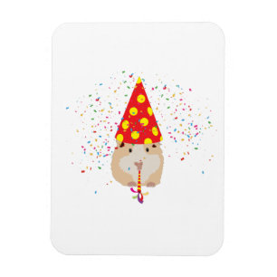 Hamster Partying - Djur med Party Magnet