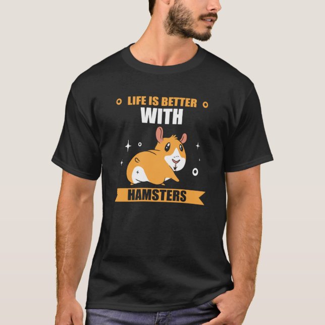 Hamster pet hamster hamster hamster owners t shirt (Framsida)