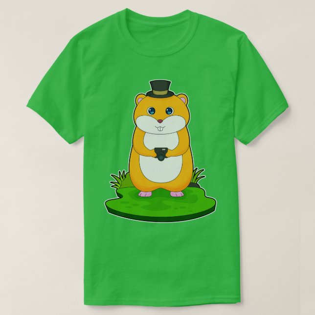 Hamster Photographer Camera T Shirt (Design framsida)