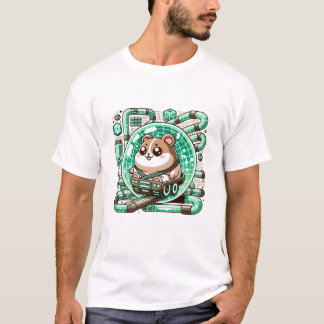 Hamster Pilots a Futuristiska T Shirt
