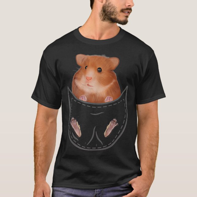 Hamster Pocket Animal Gift Hamster T Shirt (Framsida)