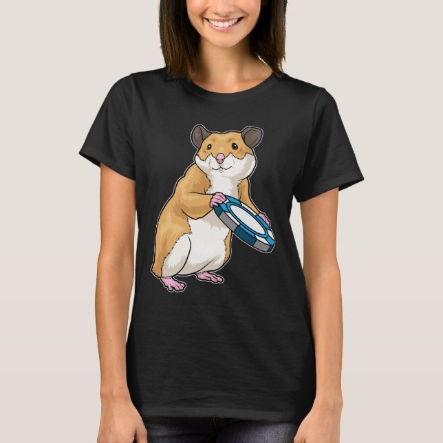 Hamster Poker Poker chip T Shirt (Framsida)