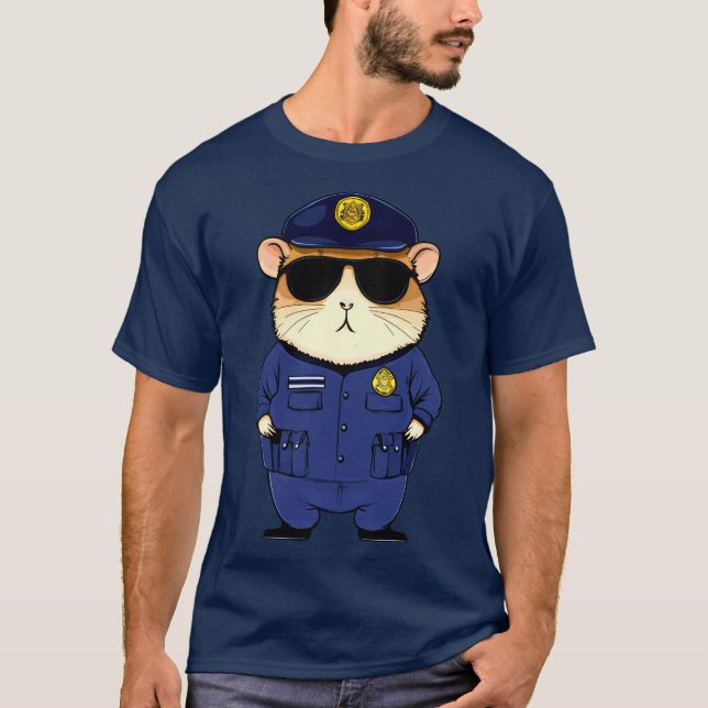 Hamster Police T-Shirt (Framsida)