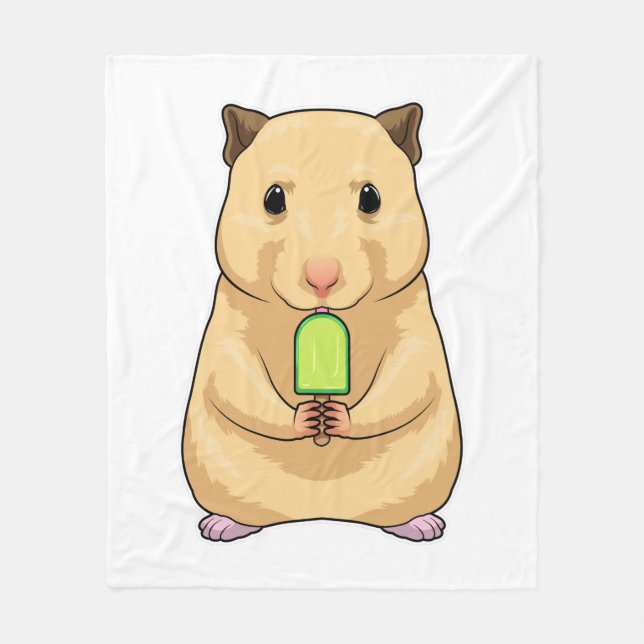 Hamster Popsicle Fleecefilt (Framsidan)