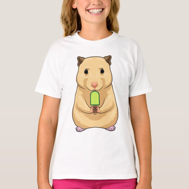 Hamster Popsicle T Shirt (Framsida)