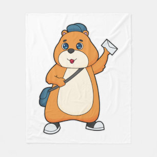 Hamster Postman Brev Fleecefilt