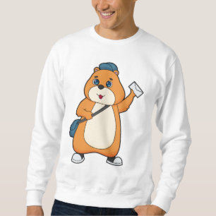 Hamster Postman Brev Lång Ärmad Tröja