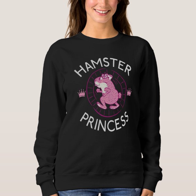 Hamster Princess Cute Hamster T Shirt (Framsida)
