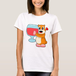 Hamster Red vin T Shirt
