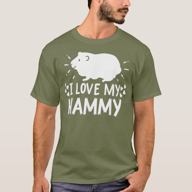 Hamster Rodent Cavy Pet T Shirt (Framsida)