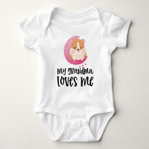 Hamster Rosa Måne🐹 Min Mormor Älskar Mig T Shirt