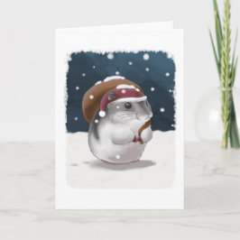 Hamster Santa Helgkort