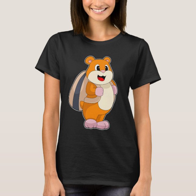 Hamster Seed Backpack T Shirt (Framsida)
