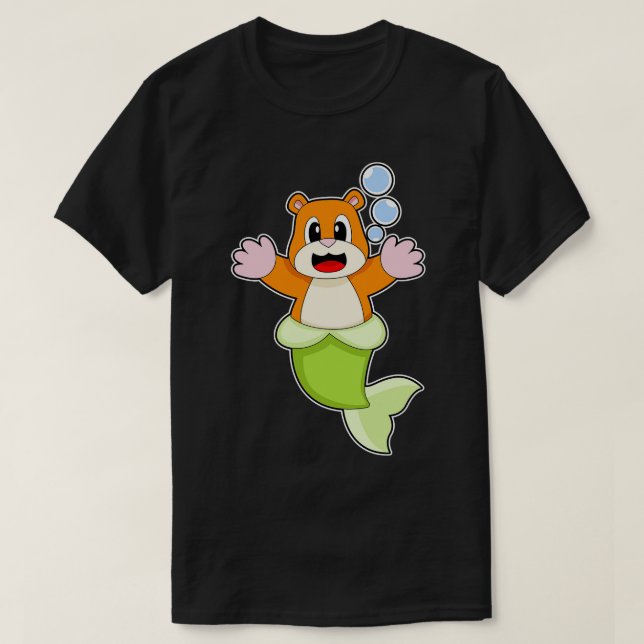 Hamster Sjöjungfru T Shirt (Design framsida)