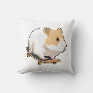 Hamster Skater Skateboard Kudde